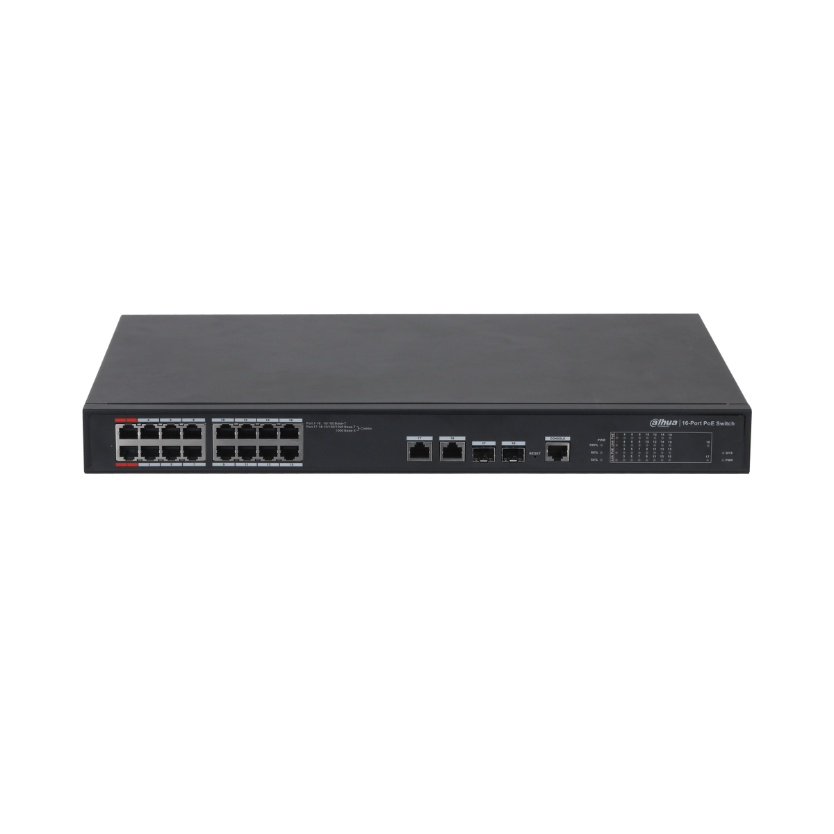 Switch 16 + 2gbps Puertos Dahua Poe Rack Dh-pfs4218-16et-190 (+IVA)