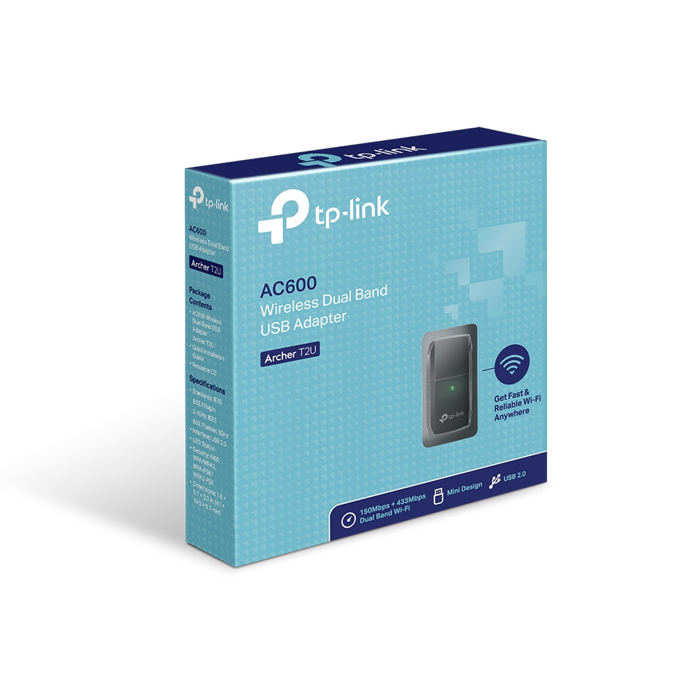Adaptador Inalámbrico Archer Usb Banda Dual Ac600 2.4y 5ghz (+IVA)