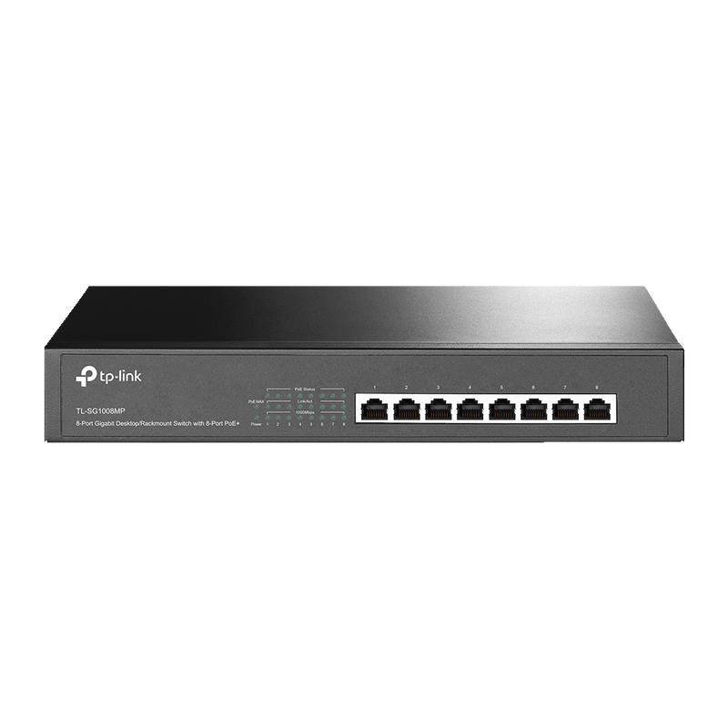 Switch De 8 Puertos 10/100/1000 Gigabit Con Poe+ Tl-sg1008mp
