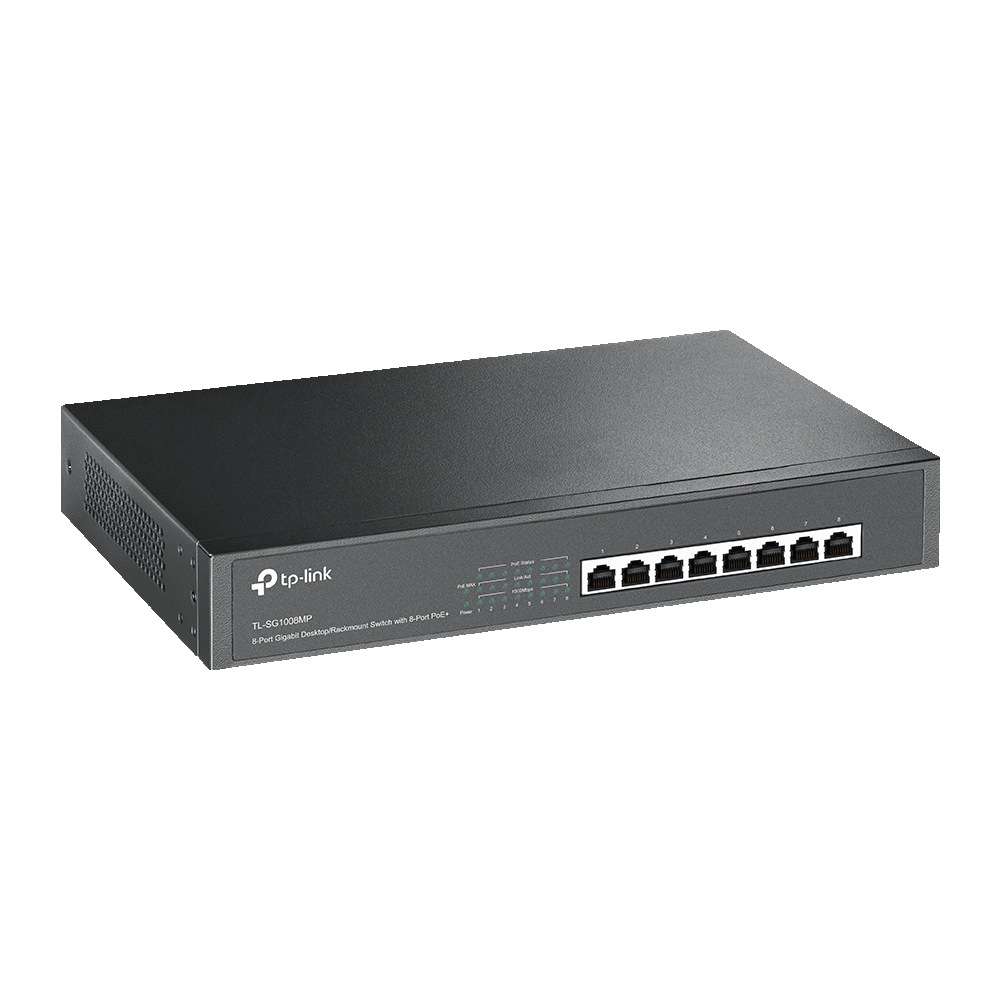 Switch De 8 Puertos 10/100/1000 Gigabit Con Poe+ Tl-sg1008mp