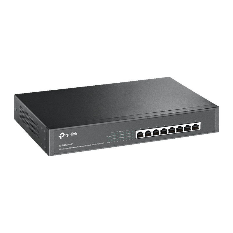 Switch De 8 Puertos 10/100/1000 Gigabit Con Poe+ Tl-sg1008mp