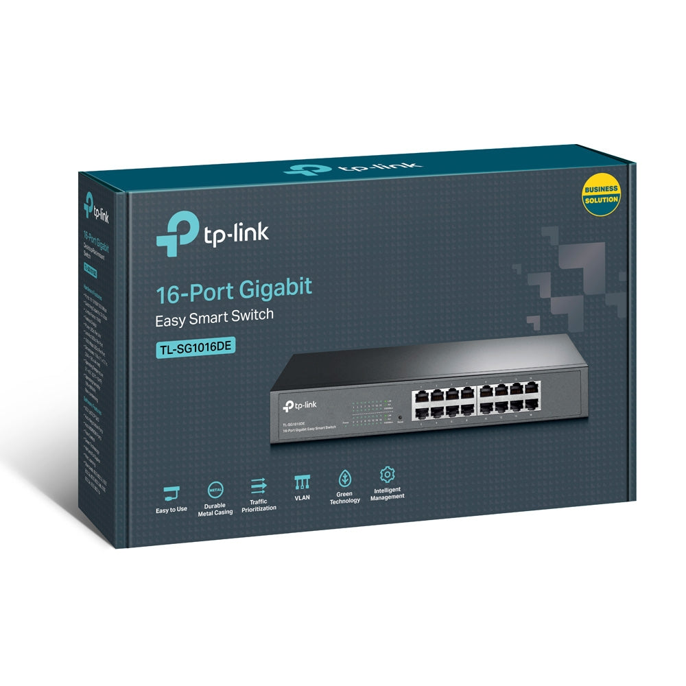 Switch 16 Puertos Gigabit 10/100/1000 Tl-sg1016de Tp-link (+IVA)