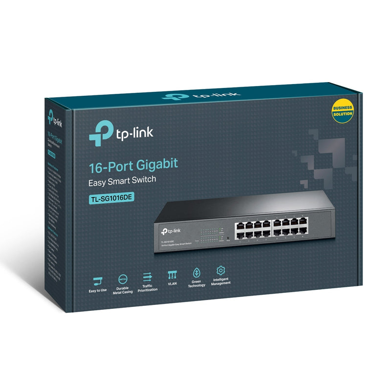 Switch 16 Puertos Gigabit 10/100/1000 Tl-sg1016de Tp-link