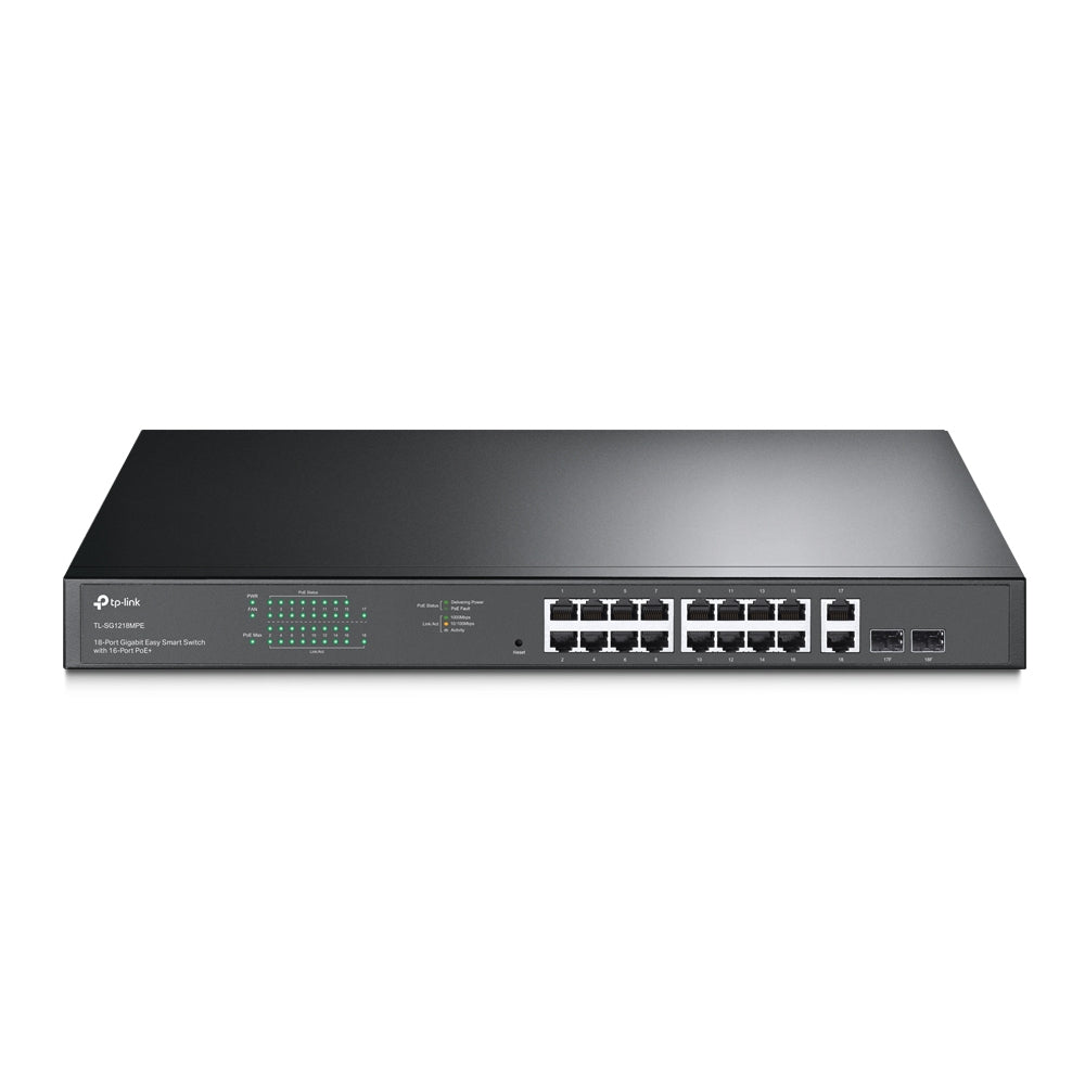 Switch 18 Puertos 10/100/1000 - 16 Poe+  Tl-sg1218mpe