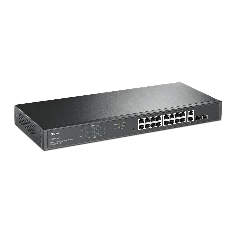 Switch 18 Puertos 10/100/1000 - 16 Poe+  Tl-sg1218mpe