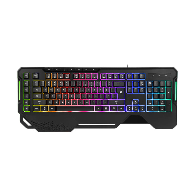 Teclado Gamer Delux Usb K9600 RGB 5 Macros Alámbrico (+IVA)