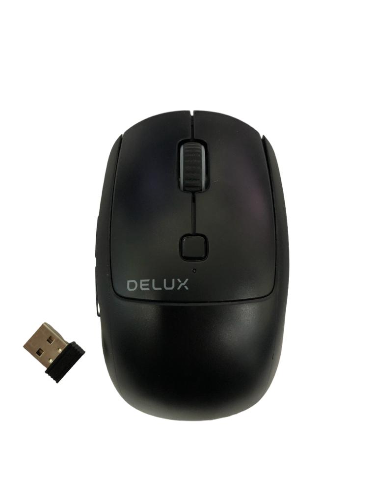Mouse Delux M520gx Inalámbrico 2400 Dpi Usb Negro