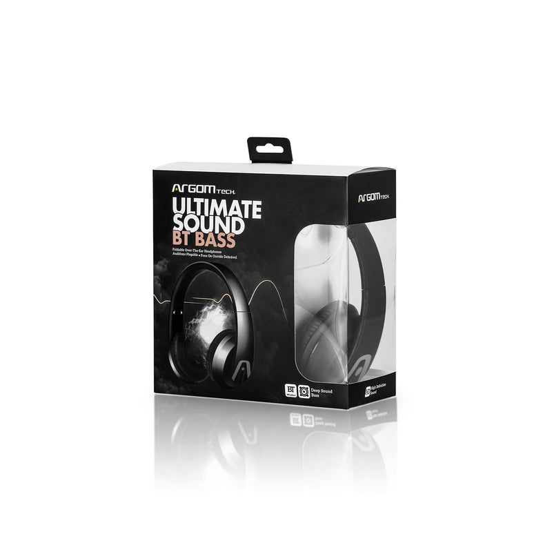Audífonos Argon Tech Ultimat Sound Bt Bass Inalámbrico Negro