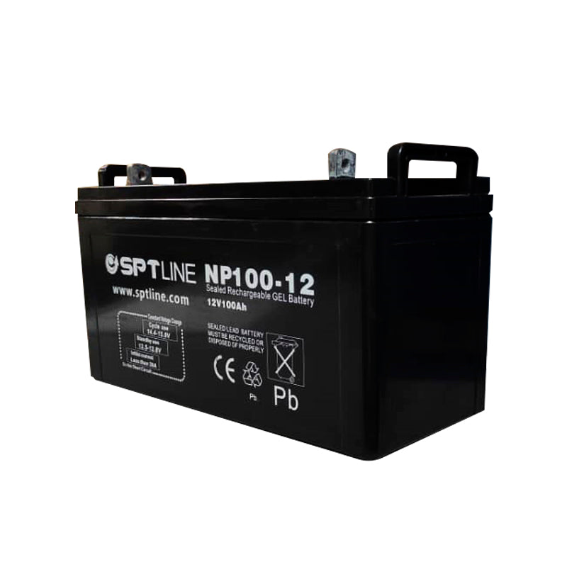 Batería Pila De Gel Recargable Ciclo Profundo Sptline 12v/100 Garantía