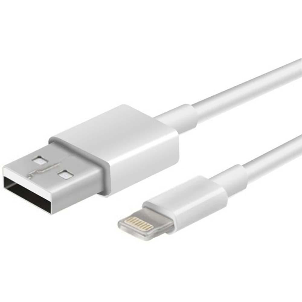 Cable iPhone 1 M Blanco Carga Rápida Argom Tech (+IVA)