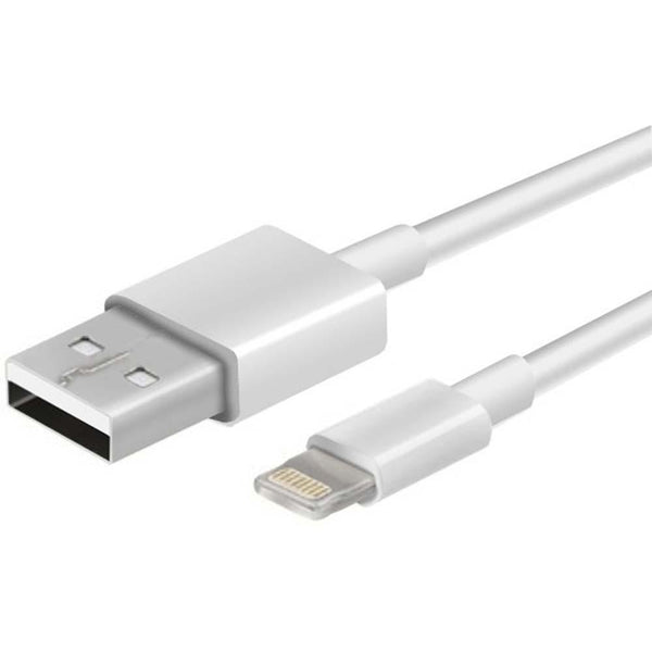 Cable iPhone 1 M Blanco Carga Rápida Argom Tech (+IVA)