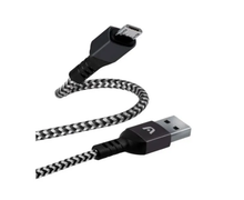 Cable Micro Usb Nylon Gris Argom Tech 1.8m Carga Rápida (+IVA)