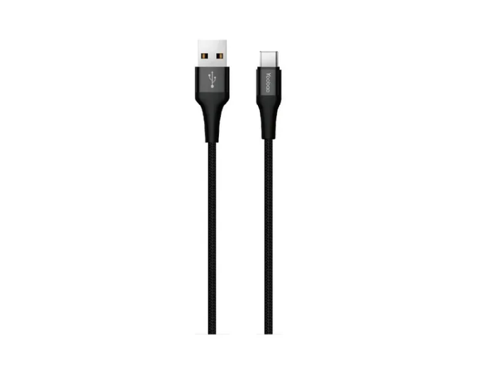 Cable Tipo C Carga Rápida Yb-432c Rojo Yoobao Negro