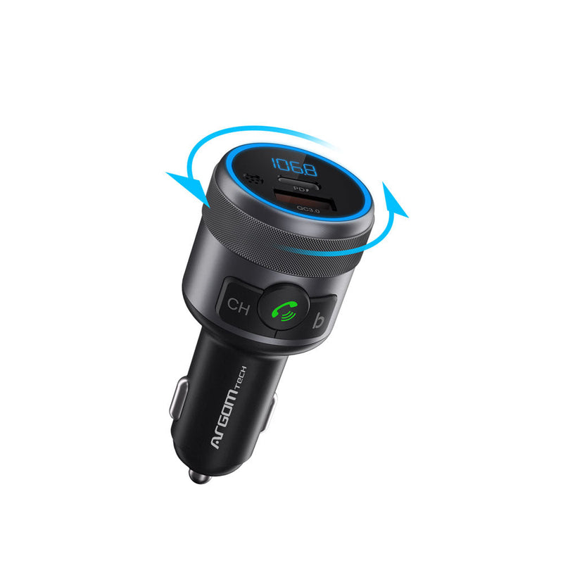 Cargador Transmisor Bluetooth Radio Puerto Usb Y Tipo C