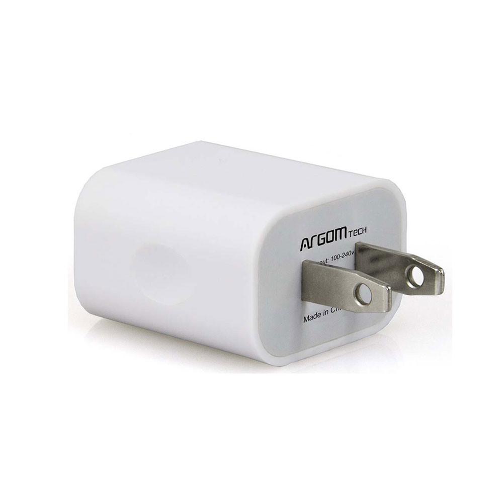Cargador De Pared Usb Dual 1 Y 2.1 A Argom Tech (+IVA)