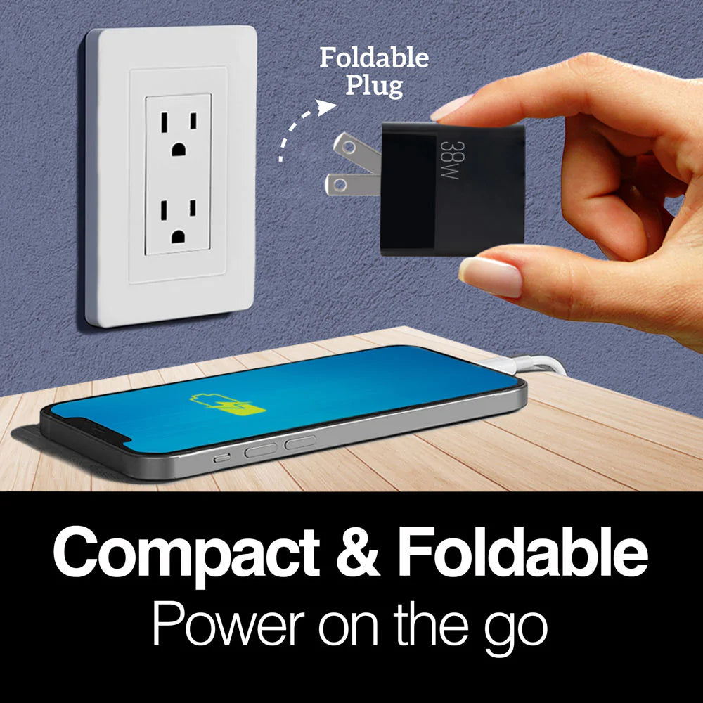 Cargador De Pared Plegable Usb Y Tipo C De 38 W Argom Tech (+IVA)