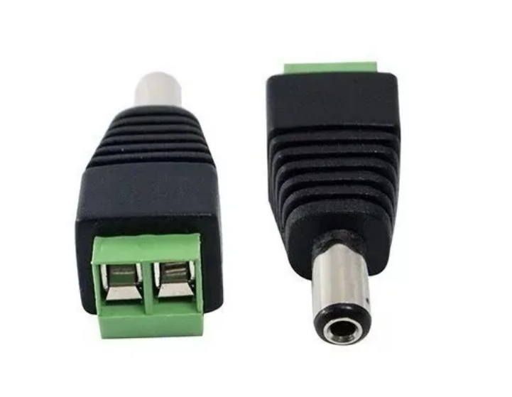 Conector De Corriente 12v Dc Macho Paquete De 20 Unidades