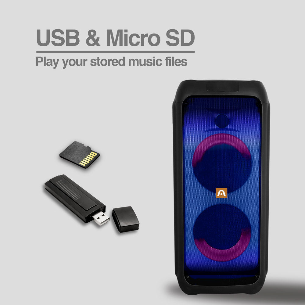 Corneta Amplificadora Con Micrófono Bluetooth Usb Radio 60w (+IVA)