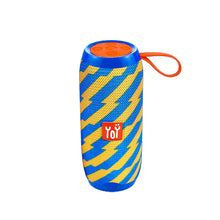 Corneta Bluetooth/usb/aux Inalámbrica Alta Potencia YO106 Color Azul/Naranja