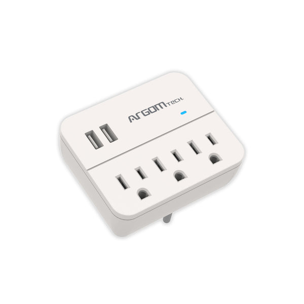 Protector Multitomas De Pared 3 Toma De Corriente 2 Usb (+IVA)