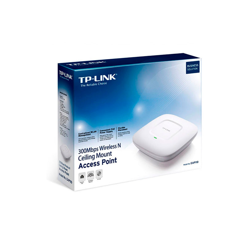 Punto De Acceso Inalámbrico Tplink Eap 110 N A 300mbps Montaje En Techo