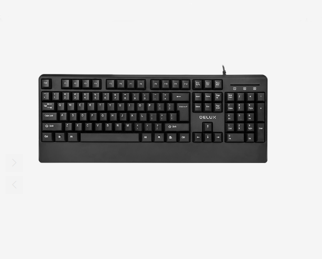 Teclado Usb Delux K6700 Alámbrico Español Negro